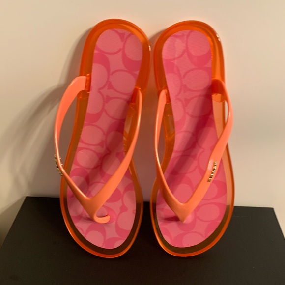 Coach Nisa Jelly Flip Flop Sandals - Picture 9 of 9